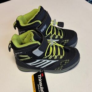 Rocky Black and Lime Kids Boots